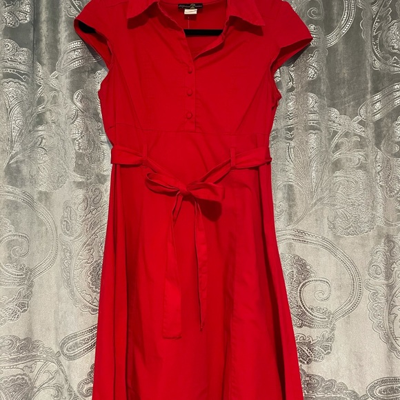 ModCloth red retro a-line dress - Picture 4 of 6
